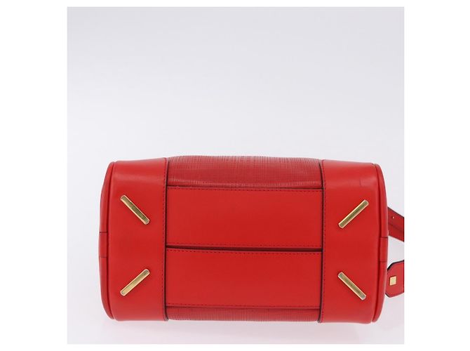 Borsa a mano LOEWE in pelle 2way rossa tono oro Auth ka6204V Rosso - vista 5