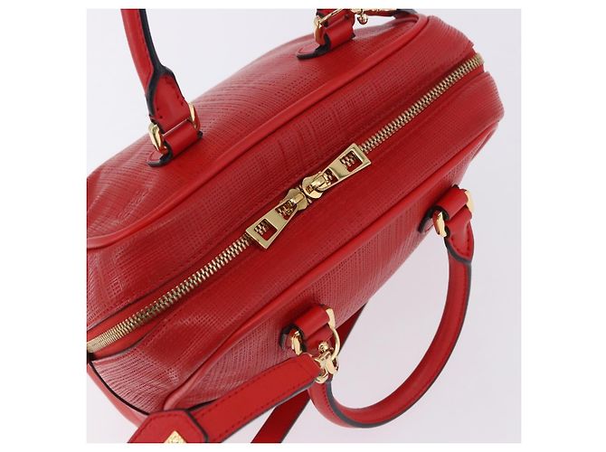Borsa a mano LOEWE in pelle 2way rossa tono oro Auth ka6204V Rosso - vista 6