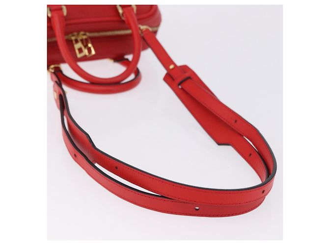 Borsa a mano LOEWE in pelle 2way rossa tono oro Auth ka6204V Rosso - vista 9