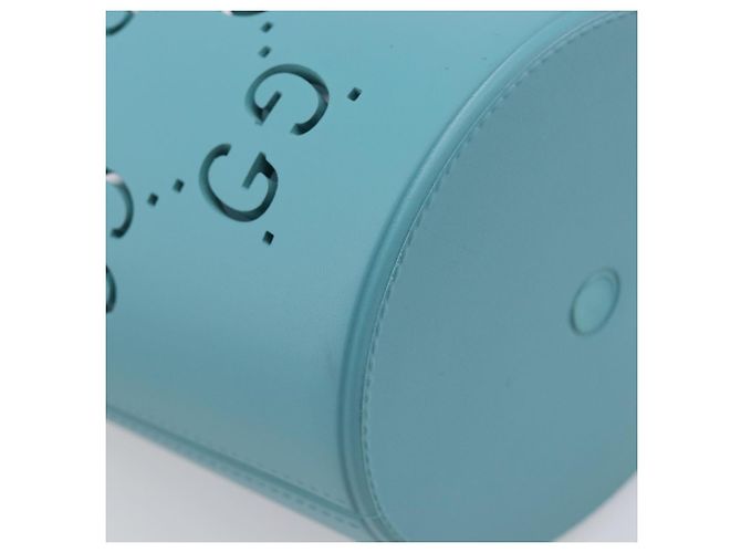 Borsa per bambini GUCCI in gomma Turquoise Blue 723051 Auth 202697M Turchese - vista 15