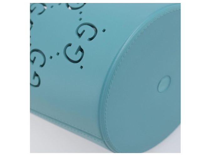 Borsa per bambini GUCCI in gomma Turquoise Blue 723051 Auth 202697M Turchese - vista 17