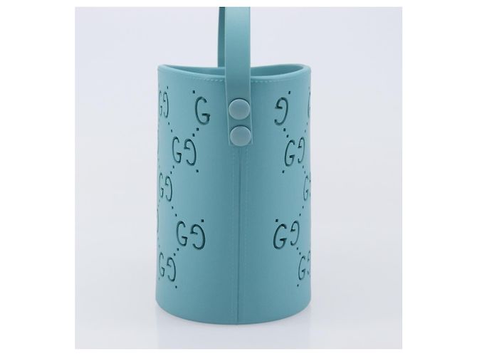 Borsa per bambini GUCCI in gomma Turquoise Blue 723051 Auth 202697M Turchese - vista 3