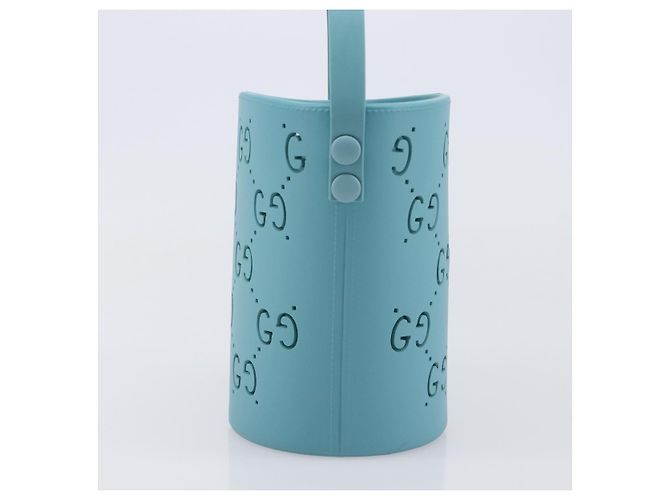 Borsa per bambini GUCCI in gomma Turquoise Blue 723051 Auth 202697M Turchese - vista 4
