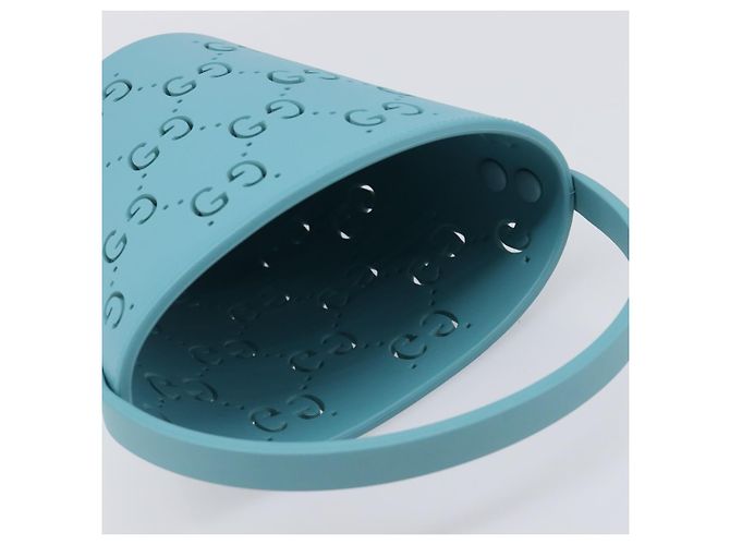 Borsa per bambini GUCCI in gomma Turquoise Blue 723051 Auth 202697M Turchese - vista 6