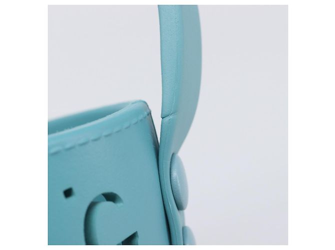 Borsa per bambini GUCCI in gomma Turquoise Blue 723051 Auth 202697M Turchese - vista 9