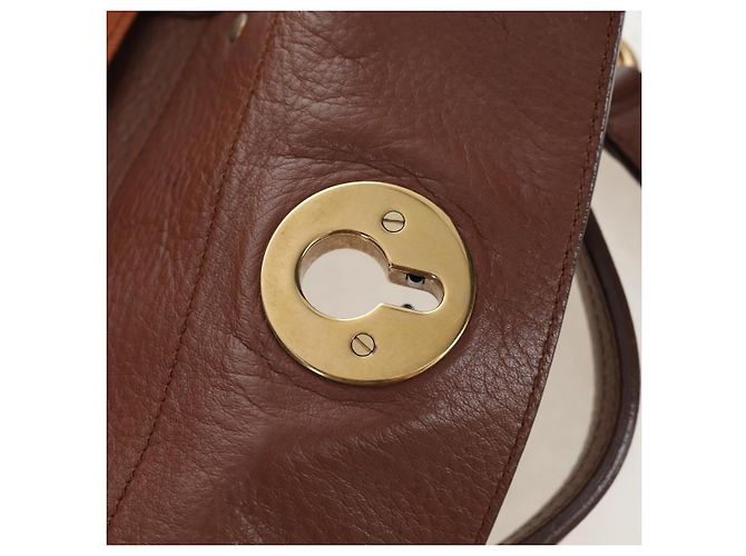 Autre Marque SAINT LAURENT Borsa a mano Muse Toe in pelle 2way Marrone Oro 283761 Auth 203469V D'oro - vista 23