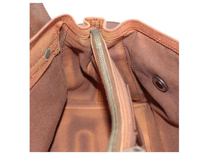 Autre Marque SAINT LAURENT Borsa a mano Muse Toe in pelle 2way Marrone Oro 283761 Auth 203469V D'oro - vista 28