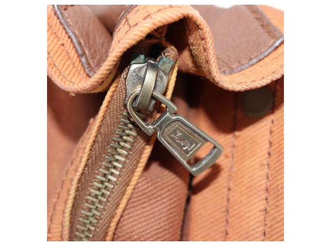 Autre Marque SAINT LAURENT Borsa a mano Muse Toe in pelle 2way Marrone Oro 283761 Auth 203469V D'oro - vista 30