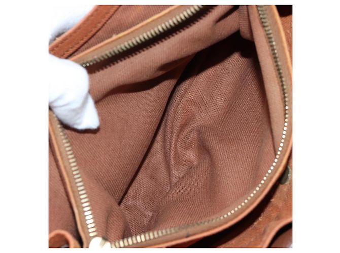 Autre Marque SAINT LAURENT Borsa a mano Muse Toe in pelle 2way Marrone Oro 283761 Auth 203469V D'oro - vista 31