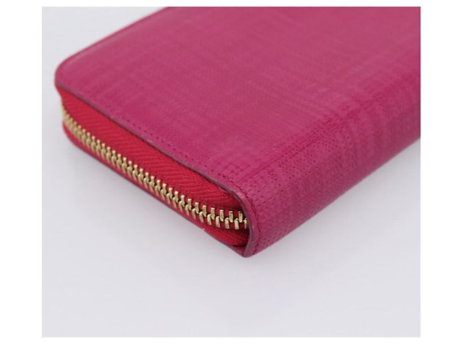 Carteira LOEWE em couro Rosa Ouro Auth 204802A Dourado - vista 16