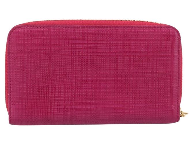 Carteira LOEWE em couro Rosa Ouro Auth 204802A Dourado - vista 2
