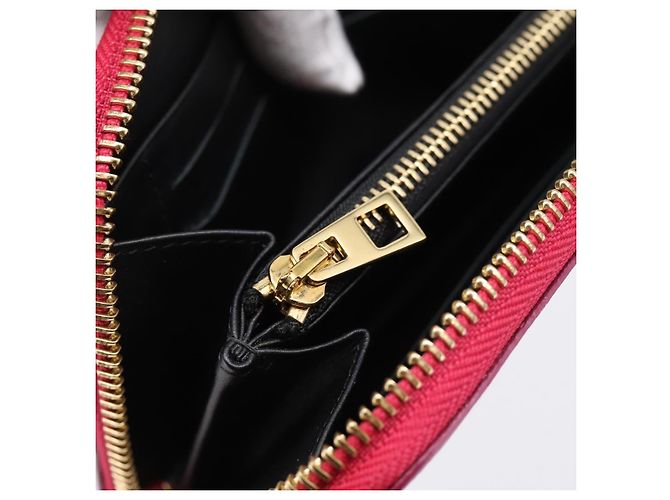 Carteira LOEWE em couro Rosa Ouro Auth 204802A Dourado - vista 20