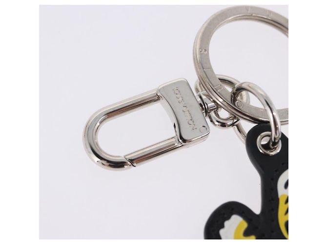 LOUIS VUITTON LV MADE Porte Cles Tiger Charm Leather Yellow MP3221 Auth ar14222M Silber Gelb - Ansicht 6