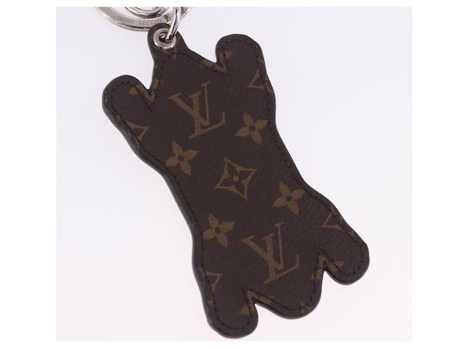 LOUIS VUITTON LV MADE Porte Cles Tiger Charm Leather Yellow MP3221 Auth ar14222M Silber Gelb - Ansicht 7