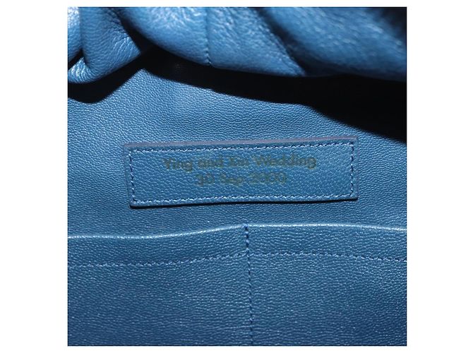 Borsa a mano LOUIS VUITTON Miralis Haute Maroquinerie Pelle Blu LV Auth bs36904 - vista 11