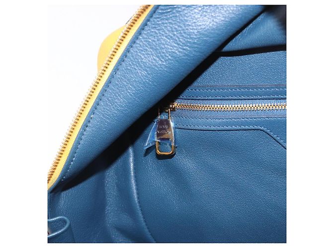 Borsa a mano LOUIS VUITTON Miralis Haute Maroquinerie Pelle Blu LV Auth bs36904 - vista 27