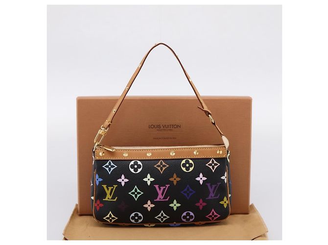 LOUIS VUITTON Monogram Multicolor Pochette Accessoires M92648 Auth 204780SAV Schwarz - Ansicht 12