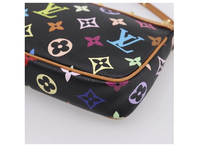 LOUIS VUITTON Monogram Multicolor Pochette Accessoires M92648 Auth 204780SAV Schwarz - Ansicht 16