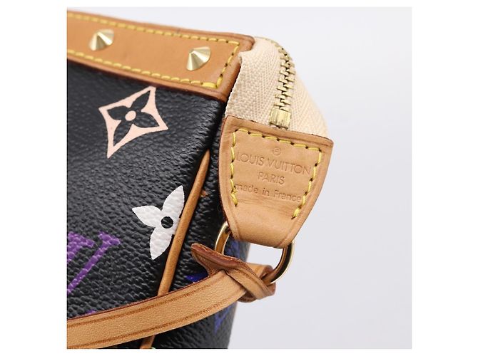 LOUIS VUITTON Monogram Multicolor Pochette Accessoires M92648 Auth 204780SAV Schwarz - Ansicht 18