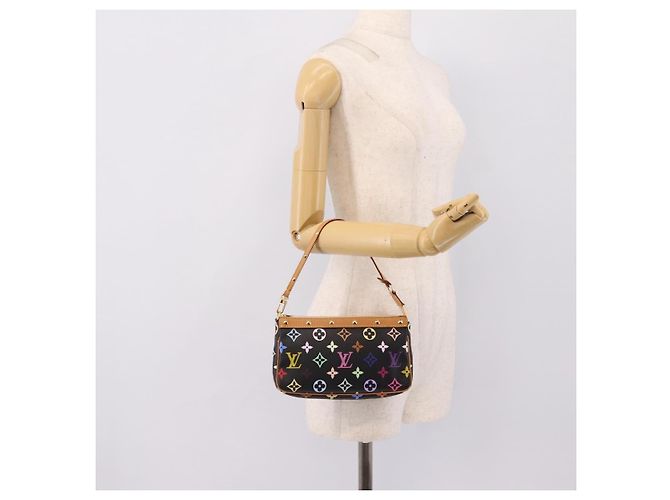 LOUIS VUITTON Monogram Multicolor Pochette Accessoires M92648 Auth 204780SAV Schwarz - Ansicht 24