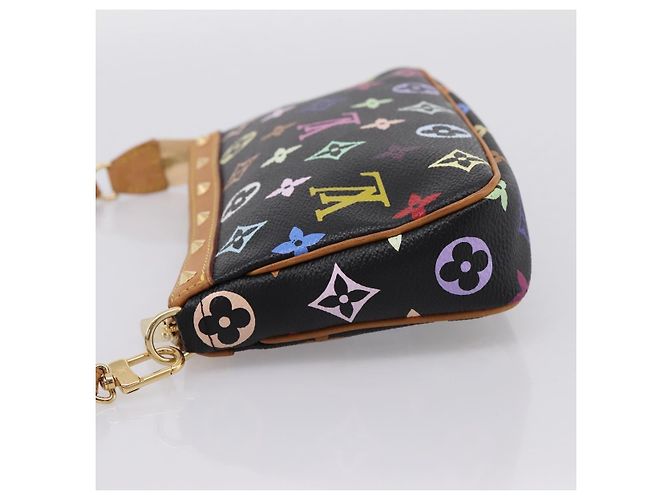 LOUIS VUITTON Monogram Multicolor Pochette Accessoires M92648 Auth 204780SAV Schwarz - Ansicht 3