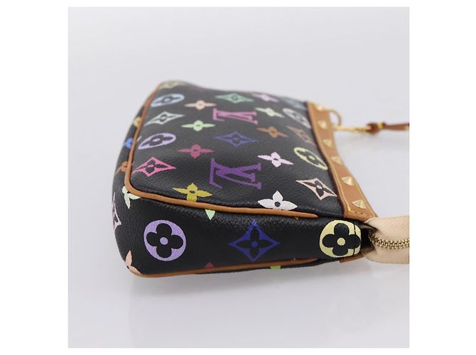 LOUIS VUITTON Monogram Multicolor Pochette Accessoires M92648 Auth 204780SAV Schwarz - Ansicht 4