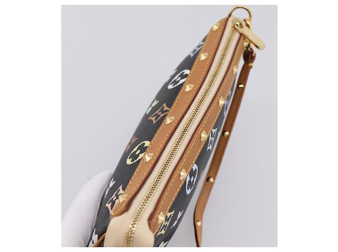 LOUIS VUITTON Monogram Multicolor Pochette Accessoires M92648 Auth 204780SAV Schwarz - Ansicht 6