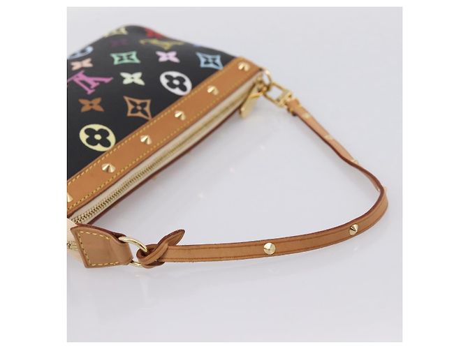 LOUIS VUITTON Monogram Multicolor Pochette Accessoires M92648 Auth 204780SAV Schwarz - Ansicht 7