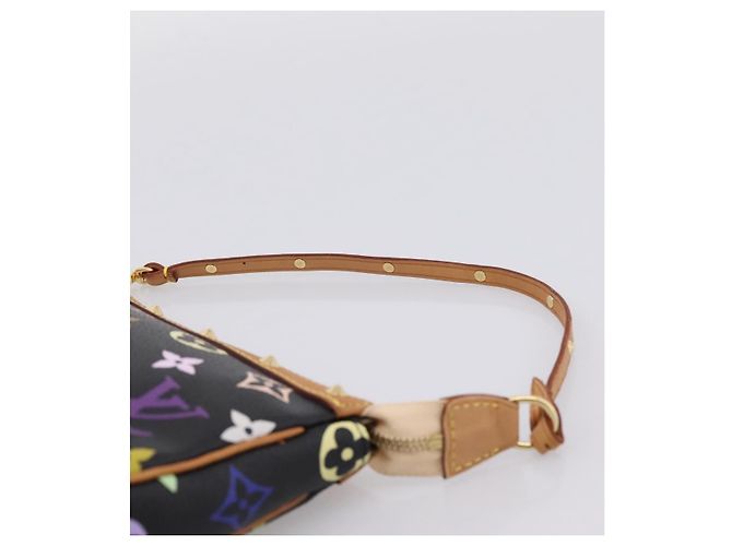 LOUIS VUITTON Monogram Multicolor Pochette Accessoires M92648 Auth 204780SAV Schwarz - Ansicht 8