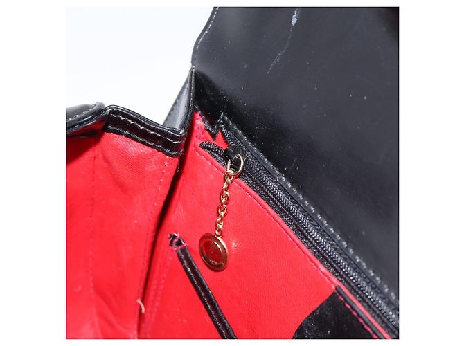 Borsa a mano GUCCI Bamboo in pelle nera e oro 000 1364 0633 Auth 201509A Nero D'oro - vista 22