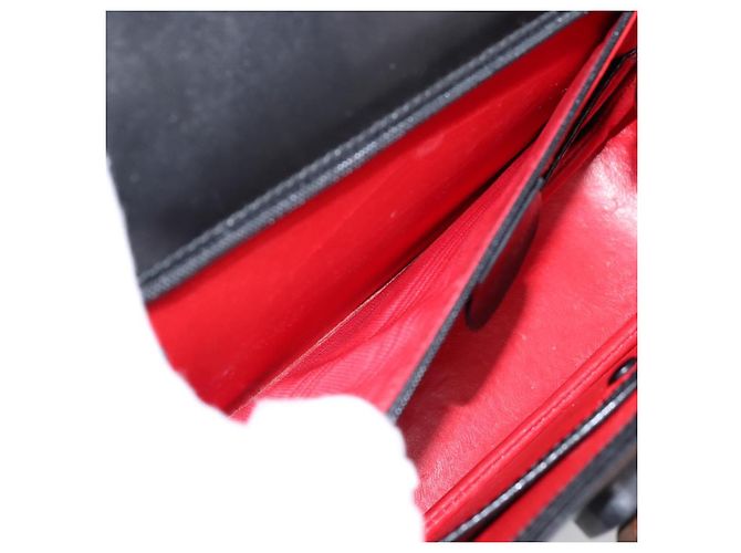 Borsa a mano GUCCI Bamboo in pelle nera e oro 000 1364 0633 Auth 201509A Nero D'oro - vista 23