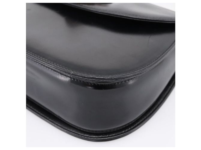 Borsa a mano GUCCI Bamboo in pelle nera e oro 000 1364 0633 Auth 201509A Nero D'oro - vista 9