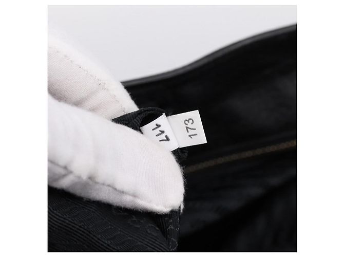 Bolsa PRADA em couro 2way Preta Dourada BN2793 Auth am12660V Preto Dourado - vista 12