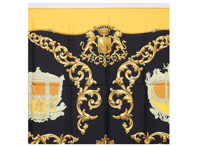 Hermès HERMES Carre 90 Seidentuch Gelb Auth 199714M - Ansicht 15