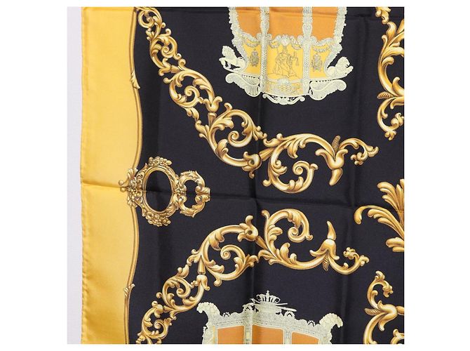 Hermès HERMES Carre 90 Seidentuch Gelb Auth 199714M - Ansicht 17