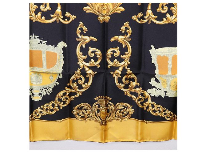 Hermès HERMES Carre 90 Seidentuch Gelb Auth 199714M - Ansicht 21