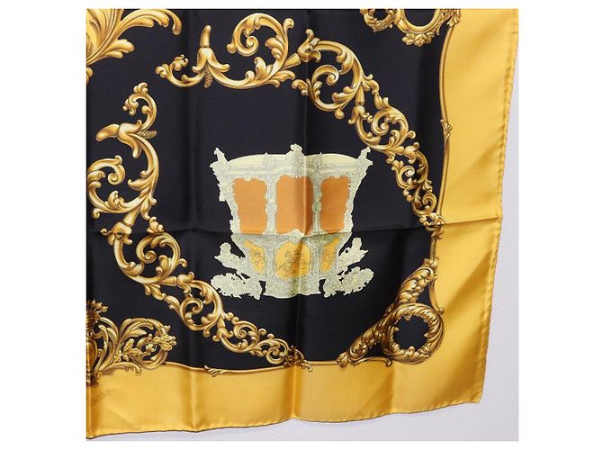 Hermès HERMES Carre 90 Seidentuch Gelb Auth 199714M - Ansicht 22