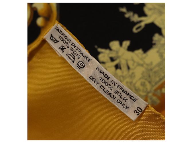Hermès HERMES Carre 90 Seidentuch Gelb Auth 199714M - Ansicht 23