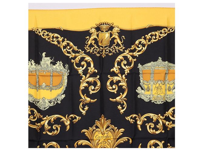 Hermès HERMES Carre 90 Seidentuch Gelb Auth 199714M - Ansicht 3