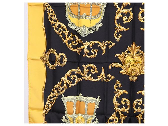 Hermès HERMES Carre 90 Seidentuch Gelb Auth 199714M - Ansicht 5