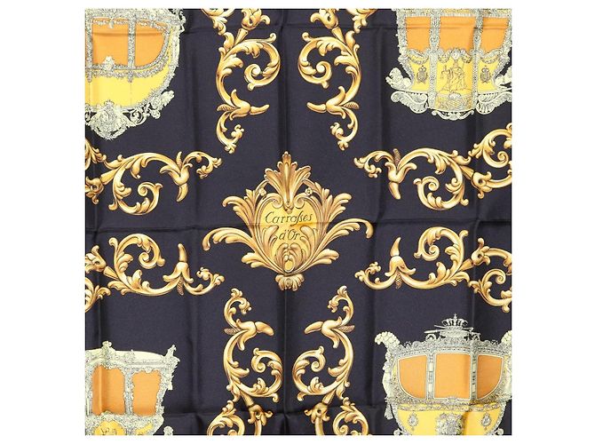 Hermès HERMES Carre 90 Seidentuch Gelb Auth 199714M - Ansicht 6