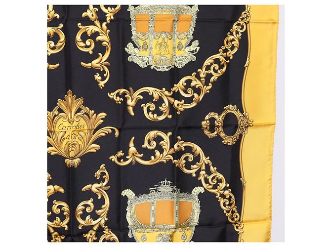 Hermès HERMES Carre 90 Seidentuch Gelb Auth 199714M - Ansicht 7