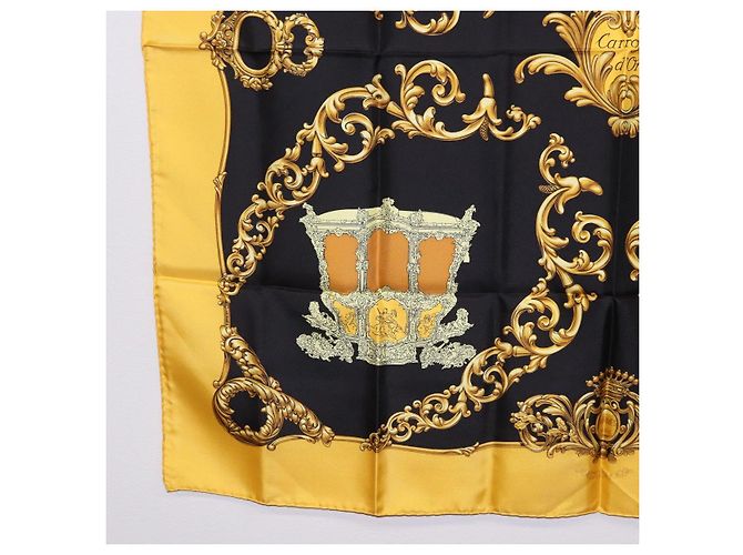 Hermès HERMES Carre 90 Seidentuch Gelb Auth 199714M - Ansicht 8