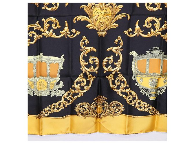 Hermès HERMES Carre 90 Seidentuch Gelb Auth 199714M - Ansicht 9