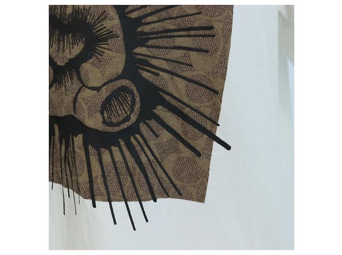 Camiseta de manga corta Coach Signature de algodón XS Blanco Auth 203738M - vista 10
