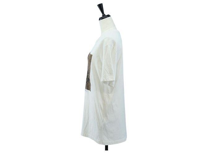 Camiseta de manga corta Coach Signature de algodón XS Blanco Auth 203738M - vista 3