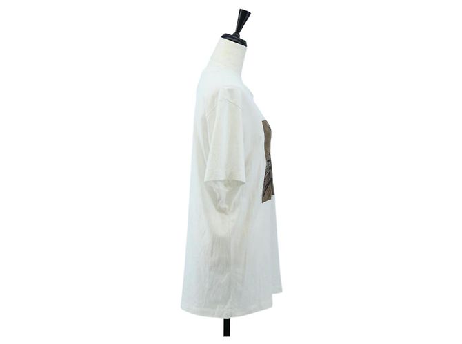 Camiseta de manga corta Coach Signature de algodón XS Blanco Auth 203738M - vista 4