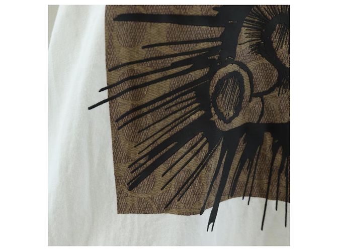 Camiseta de manga corta Coach Signature de algodón XS Blanco Auth 203738M - vista 9