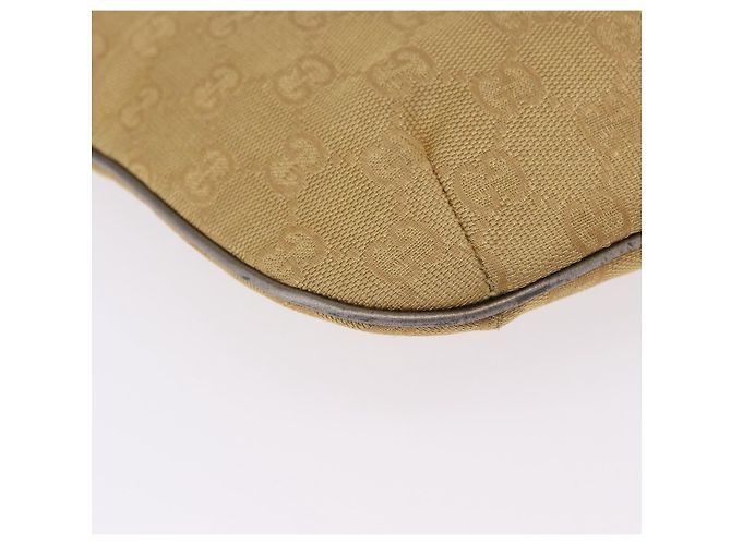 Borsa a tracolla GUCCI GG Canvas Beige Oro 005 0813 Auth 204158 D'oro - vista 13