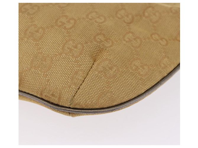 Borsa a tracolla GUCCI GG Canvas Beige Oro 005 0813 Auth 204158 D'oro - vista 14